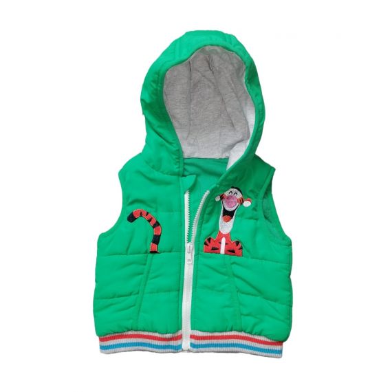 Baby boy green gilet 3-6m