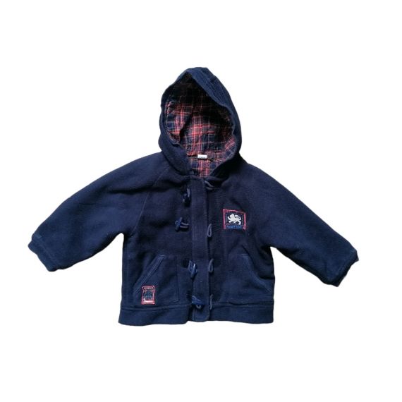 Navy fleece jacket 12-18m 