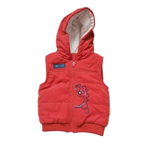 Baby boy coral gilet 3-6m
