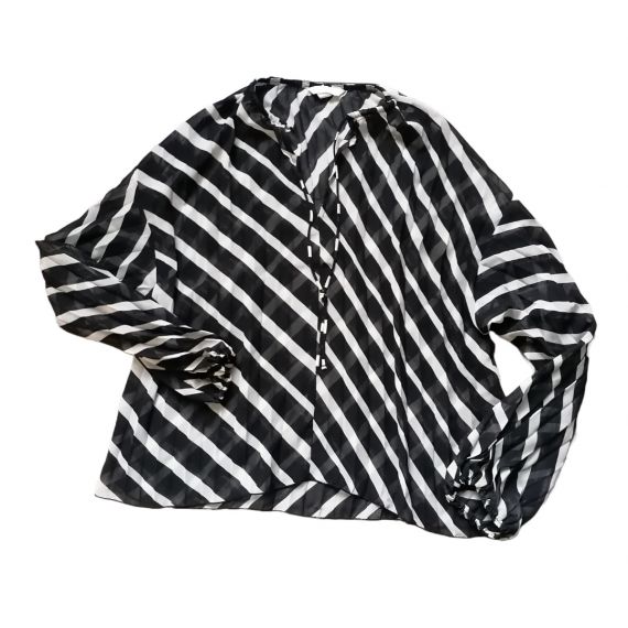 Black white top UK 12