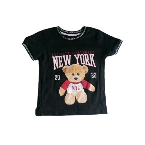 New York black tahirt 18-24m