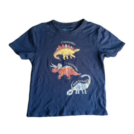 Dino navy tshirt 5-6y