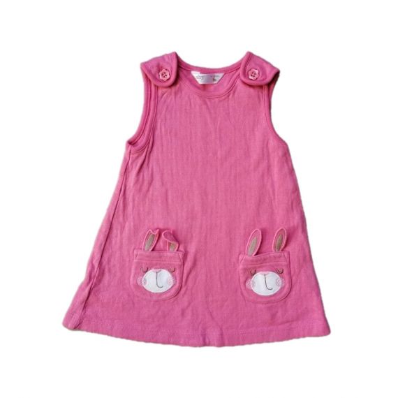 Girls pink dress 6-9m