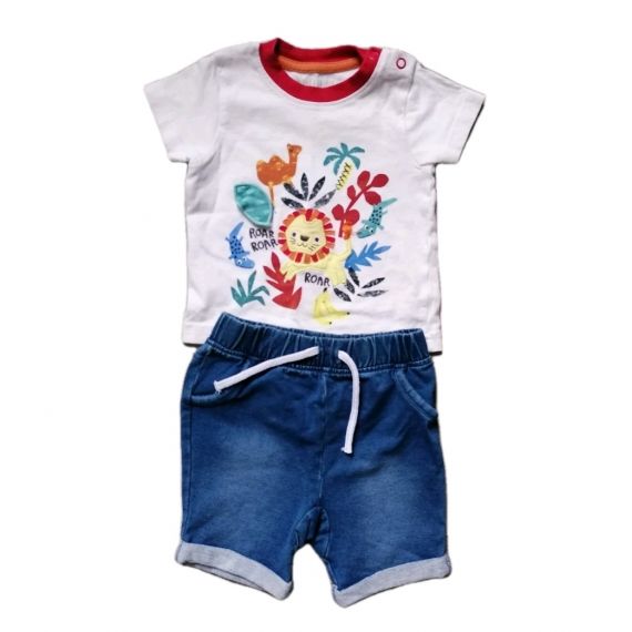 Roar tshirt denim 9-12m