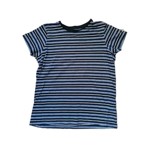 Boys navy stripe tshirt 12-13y