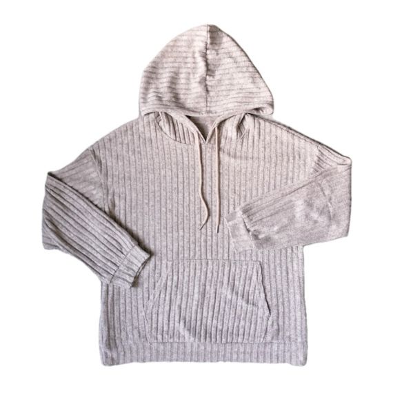 Beige hooded jumper medium