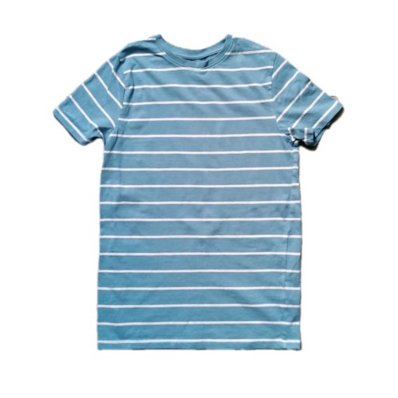Green stripe t-shirt 10-11y