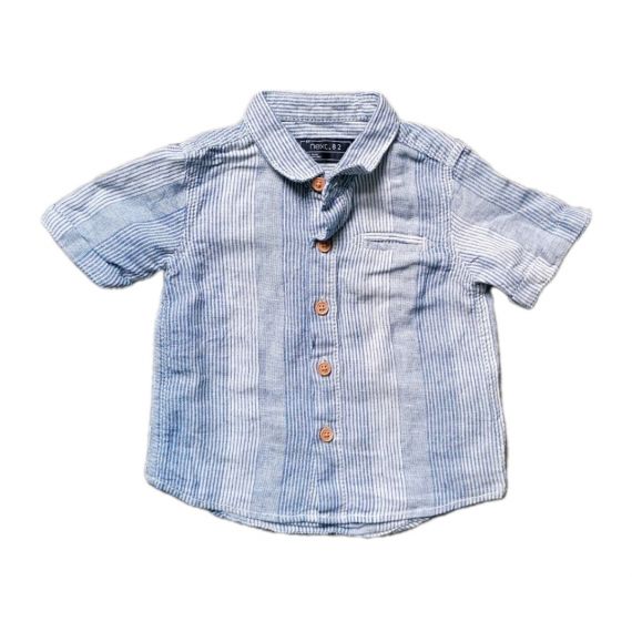 Next blue stripes shirt 3-6m