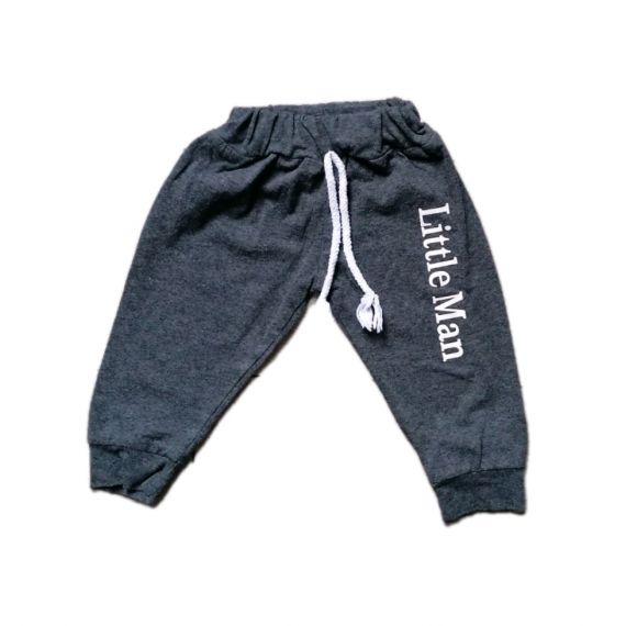Little man grey jogger 3-6m