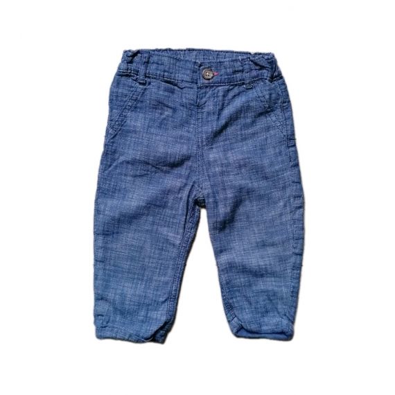 Boys lined blue trouser 9-12m