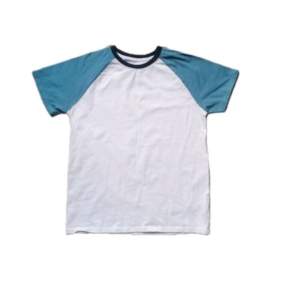 White green t-shirt 10-11 years