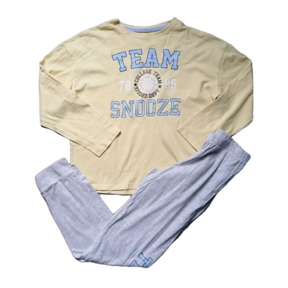Yellow grey pyjamas 10-11y