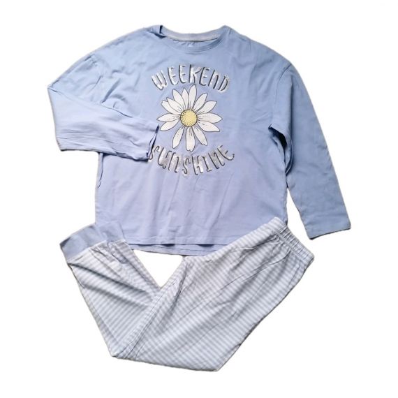 Blue grey 2 piece suit 10-11y