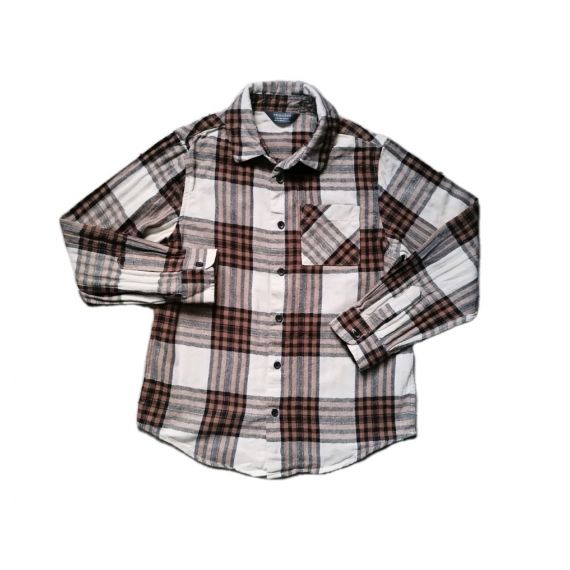 Beige check shirt 8 years