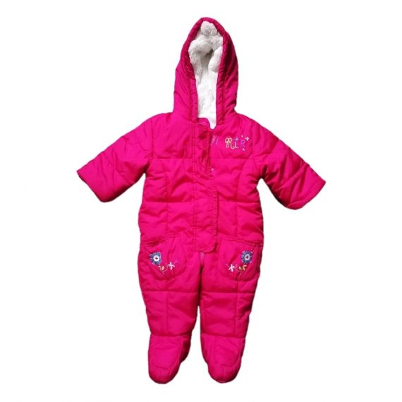 Pink snowsuit 6-9m