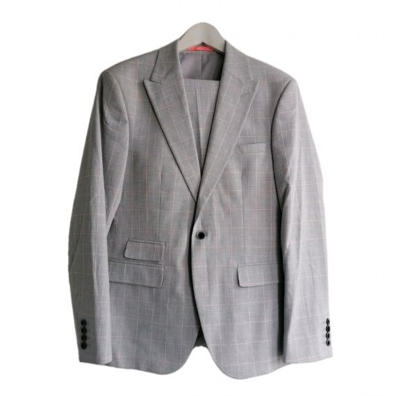 Light grey check 40R/34L