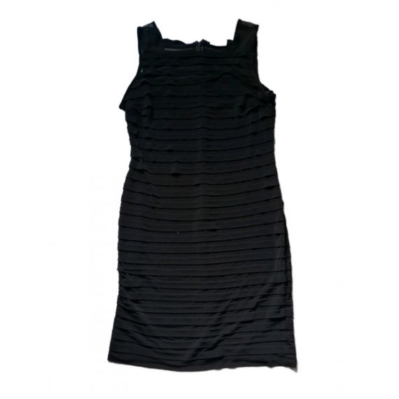 Black party fitted dress UK 16