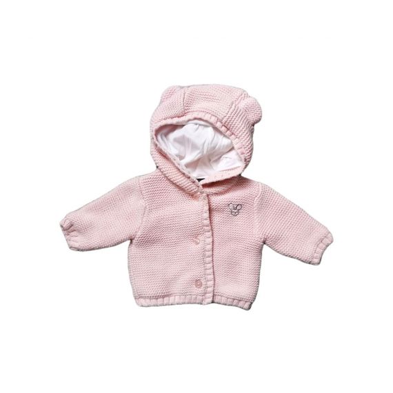 Newborn rose knit cardigan 