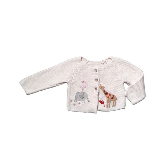 Boys knit cream jumper 0-3m