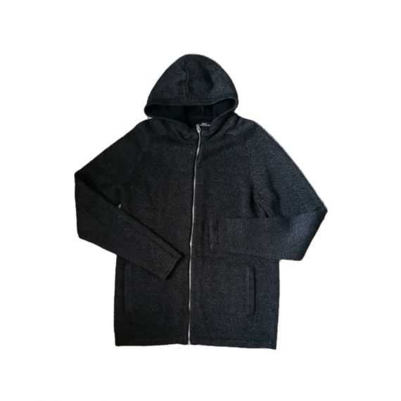 Charcoal.hooded jumper medium
