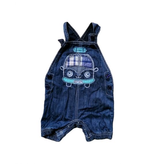 Denim dungaree 3-6m