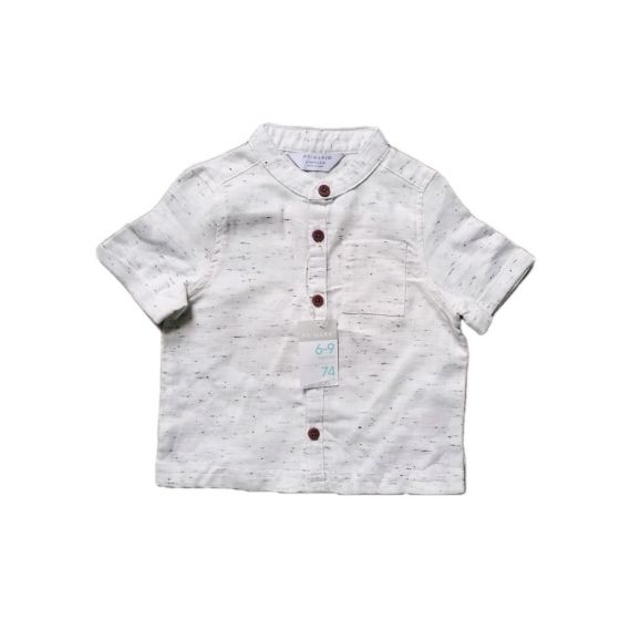Grandpa cream shirt 6-9m