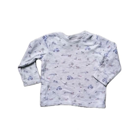 Truck grey tshirt 9-12m