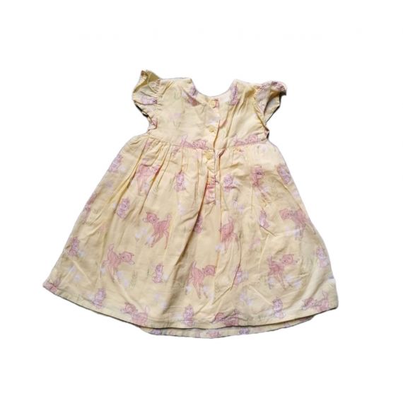 Girls yellow summer dress 6-9m