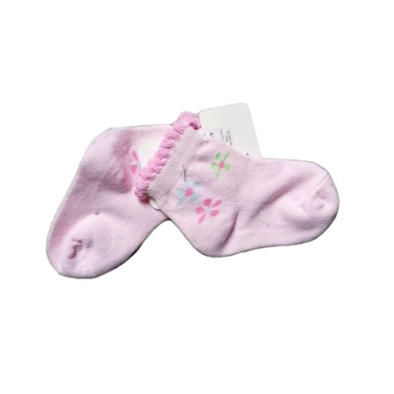 Baby girl pink socks 0-3m