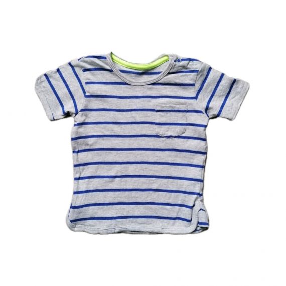 Grey blue stripe 6-9m