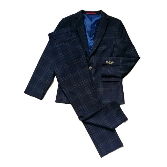 Boys navy 2 piece suit 8-9 years