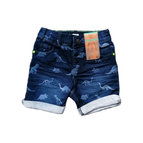 Boys denim turn up shorts 4-5 years