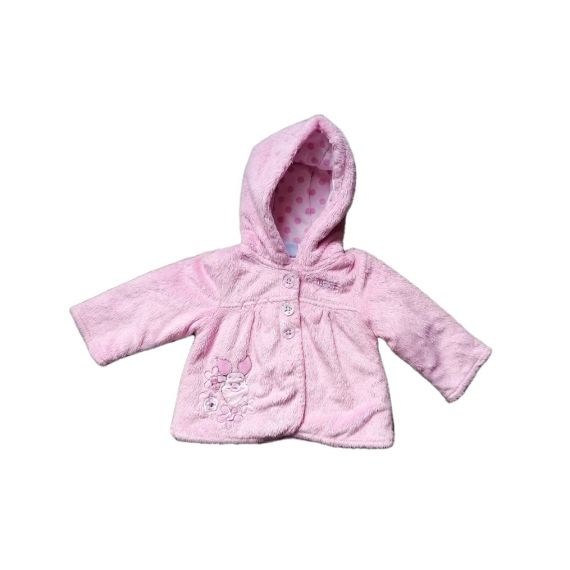 Pink hoodie fleece  0-3m