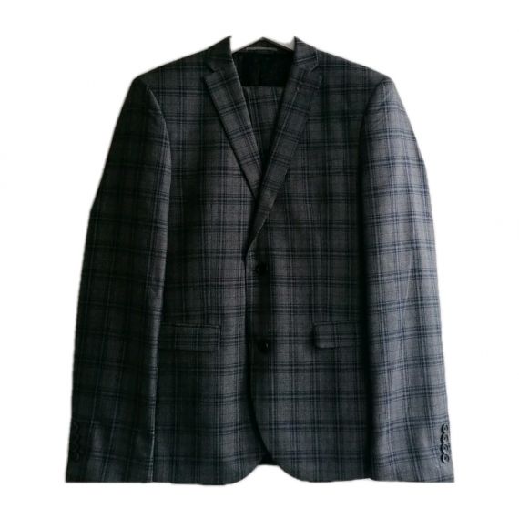 Grey/navy 2 piece suit 40L/34L